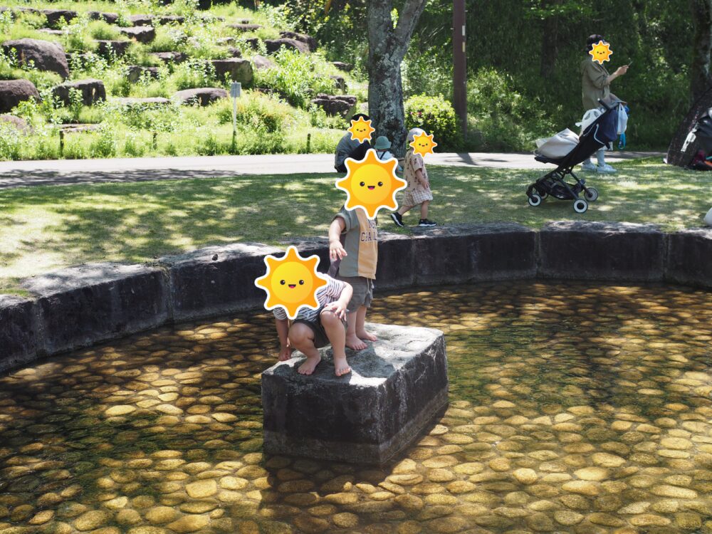 瑞浪市民公園の水遊び
