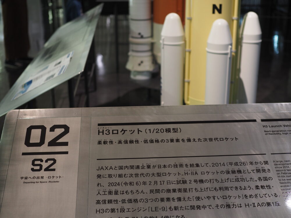 岐阜かかみがはら航空宇宙博物館｜宇宙エリア｜H3ロケット