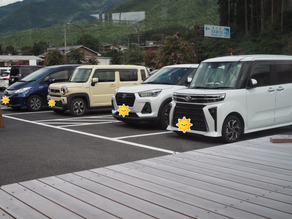 なかつがわ森の木遊館｜駐車場